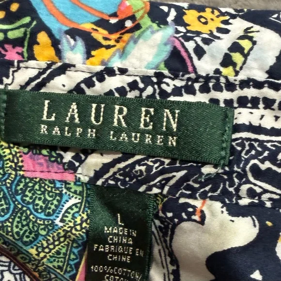 Ralph Lauren Multicolor Paisley Button Up Shirt - Picture 5 of 5
